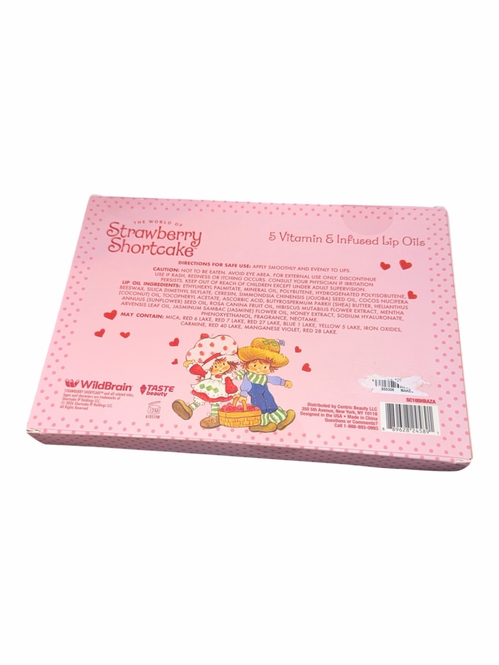 NIB Strawberry Shortcake 5-Piece Vitamin E Infused Lip Oil Set - Picture 2 of 2